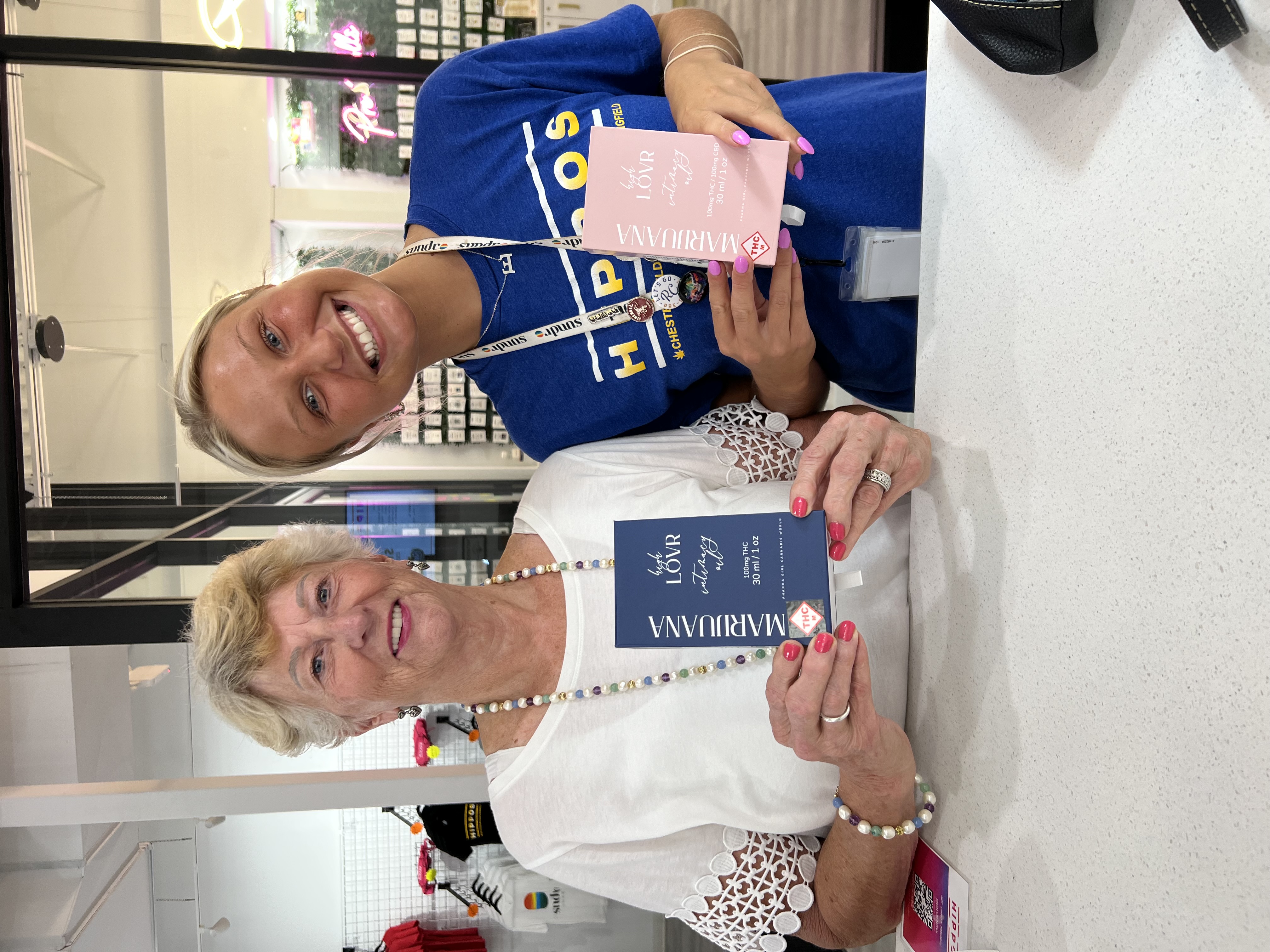 Customer at Hippos Cannabis